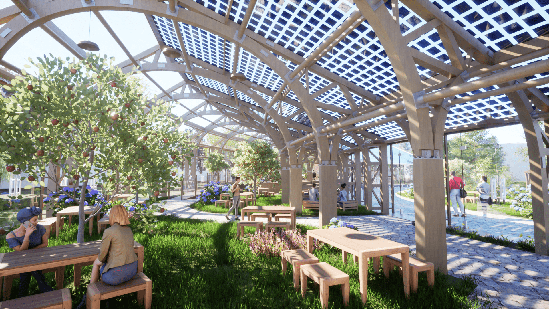 Beyond the Wall — the greenhouse cafeteria